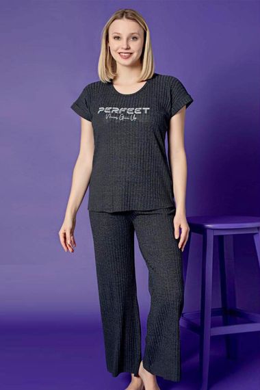 Жіночий піжамний комплект з коротким рукавом, еластичний, 95% бавовна, підходить для розміру S, безпечний для здоров'я, оригінальна упаковка