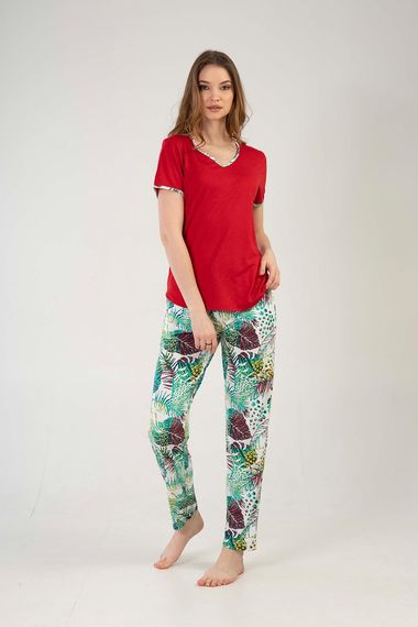 Жіночий піжамний комплект з V-образним вирізом, без рукавів, довгий, комфортний стиль домашнього одягу, бренд Kompedan