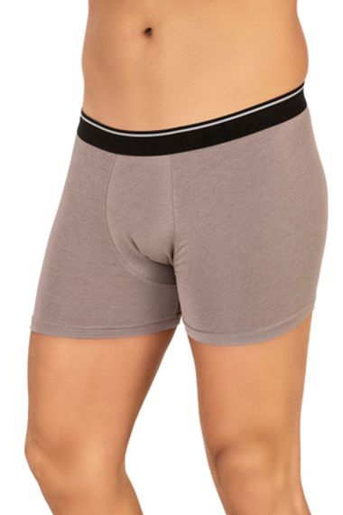 بكسر شورت رجالي من.modal القطن | رمادي K11256 يوفر راحة فائقة مع نسيج مريح وقابل للتنفس، متوفر بمقاسات متنوعة وبتصميم أنيق - صورة 3