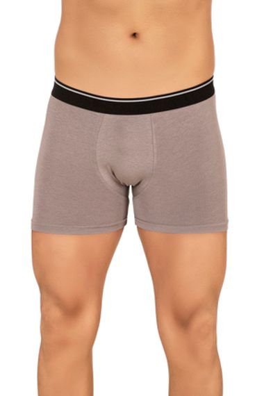 بكسر شورت رجالي من.modal القطن | رمادي K11256 يوفر راحة فائقة مع نسيج مريح وقابل للتنفس، متوفر بمقاسات متنوعة وبتصميم أنيق - صورة 4