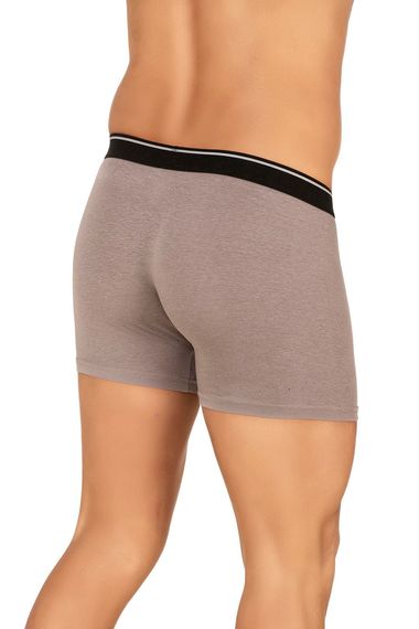 بكسر شورت رجالي من.modal القطن | رمادي K11256 يوفر راحة فائقة مع نسيج مريح وقابل للتنفس، متوفر بمقاسات متنوعة وبتصميم أنيق - صورة 2