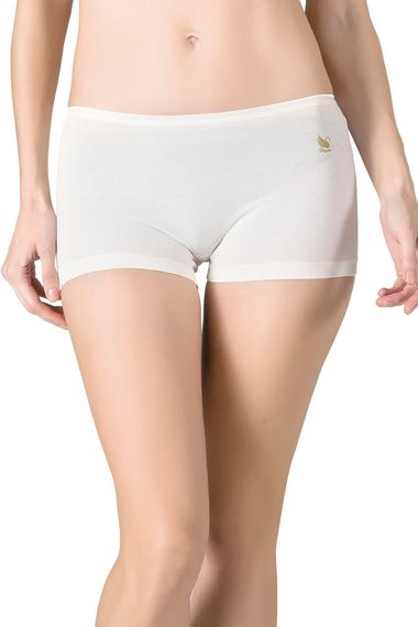 Жіночі модальні боксери кольору екрю | Kompedan K23920, 47% бавовна, 47% модал, 6% еластан, без шкідливих матеріалів