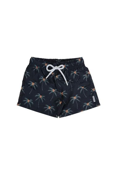 Детские цифровые плавательные шорты для мальчиков, темно-синие с пальмами, бренд Underwear, размеры 5-6 и 7-8