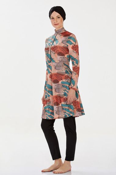 Эластичный узорчатый купальник для полного покрытия | 9222, бренд: Underwear, размер: S - фото 3