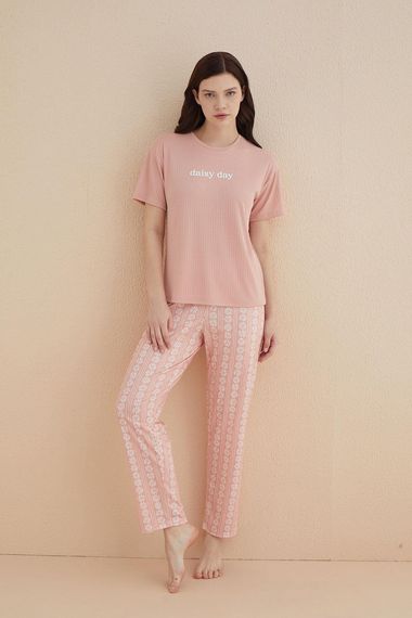 Молодіжний піжамний комплект з округлим вирізом Kaşkorse, розміри S/M, L, XL, XXL - фото 1