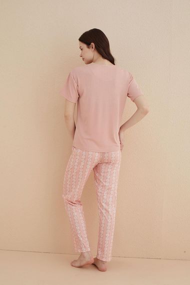 Молодіжний піжамний комплект з округлим вирізом Kaşkorse, розміри S/M, L, XL, XXL - фото 2