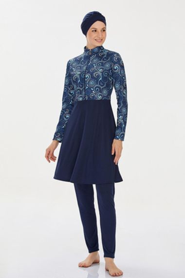 Эластичный узорчатый хиджабный купальник от Underwear, размер S - фото 4