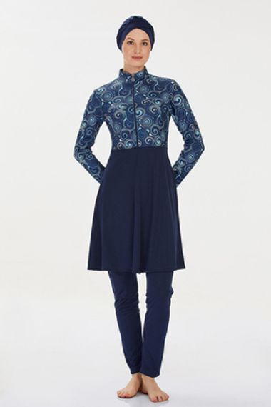 Эластичный узорчатый хиджабный купальник от Underwear, размер S - фото 5