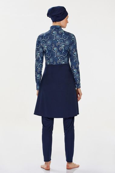 Эластичный узорчатый хиджабный купальник от Underwear, размер S - фото 2