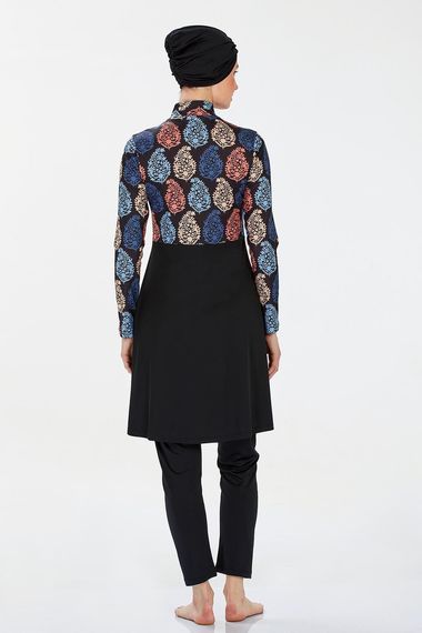 Эластичный купальник для хиджаба с узором, бренд: Underwear, размеры: S, XXL - фото 2