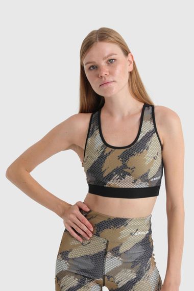 حمالة صدر رياضية نسائية | لون خردلي 21015 | ماركة ملابس داخلية | مقاسات متوفرة: S, M, L, XL - صورة 1