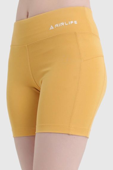 شورت رياضي نسائي | لون خردلي 17041 بحجم S, M, L, XL من ماركة Underwear - صورة 4