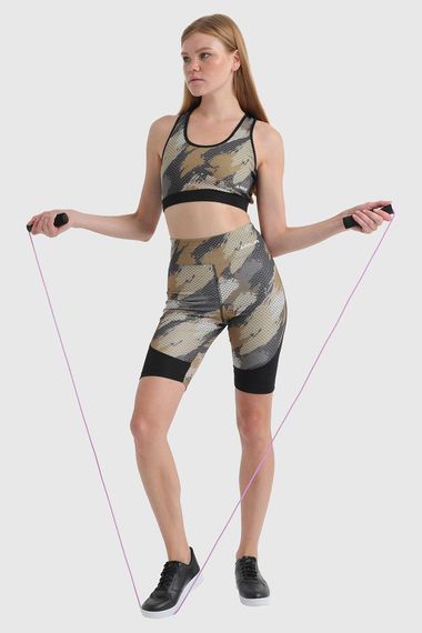 Жіночі велосипедні шорти легінси | Гірчичний 17056, бренд: Underwear, розміри: S, M, L, XL - фото 1