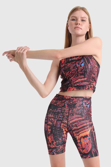 Женские байкерские шорты тайты в красном цвете, размер S, M, L, XL от бренда Underwear - фото 2