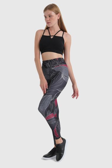 Жіночі спортивні легінси чорного кольору, розміри S, M, L, XL, бренд Underwear - фото 2