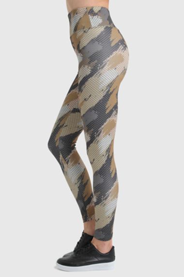 Жіночі спортивні лосини до щиколотки, еластичні текстуровані, колір гірчичний, розміри S, M, L, XL - фото 5