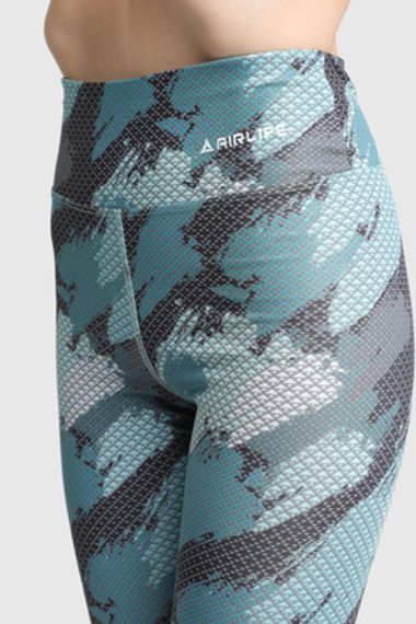 Жіночі спортивні легінси до щиколотки з еластичного матеріалу | Петровий колір, розміри S, XL - фото 3