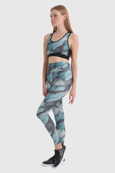 Жіночі спортивні легінси до щиколотки з еластичного матеріалу | Петровий колір, розміри S, XL - фото 1