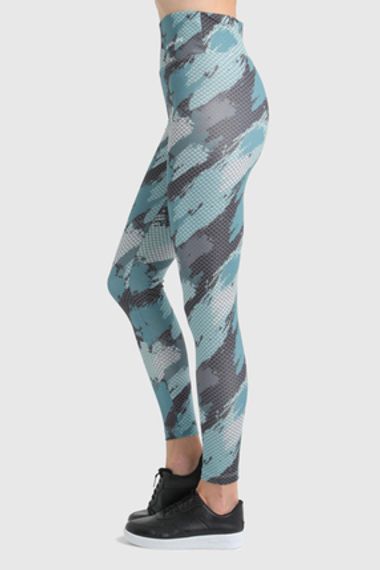 Жіночі спортивні легінси до щиколотки з еластичного матеріалу | Петровий колір, розміри S, XL - фото 4