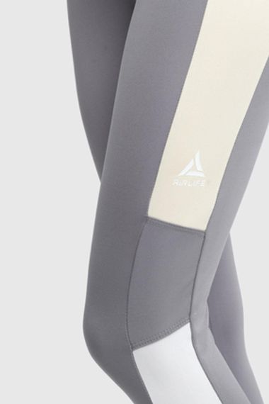 Жіночі еластичні спортивні легінси | Сірий, розмір S, M, L - фото 3