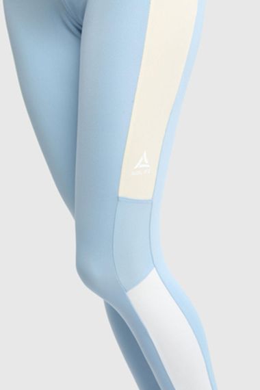 Жіночі еластичні спортивні легінси | Блакитний 22037, бренд: Unterwear, розміри: S, M - фото 3