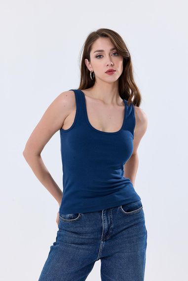 Базова супер м'яка майка | Петрол 27119, Бренд: Белье, Розмір: L, M - фото 1