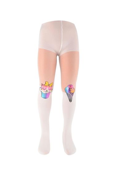 Шкарпетки для дівчаток із малюнком кексів, кольору екрю, різні розміри 6-8, 11-13, 2-3, 9-10, 4-5, бренд Underwear