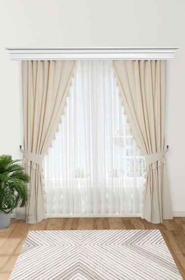 Background Curtain with Tassels on the Edges, Double Edge, PR-16 - photo 1