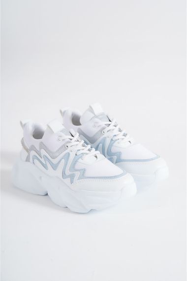 Hardy White STONE DETAIL Women's Sports Shoes - photo 2