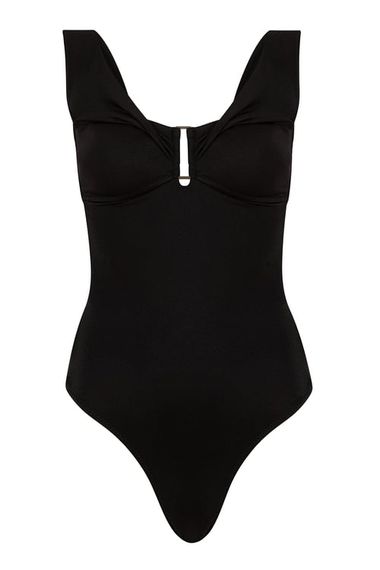 Бікіні-топ з брошкою Aquella, розмір 36-42, без бретелей, ідеально підходить для пляжу та басейну