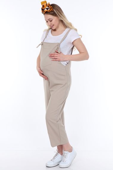 Luvmabelly MYRA6101 - Бежевое платье для беременных - фото 2