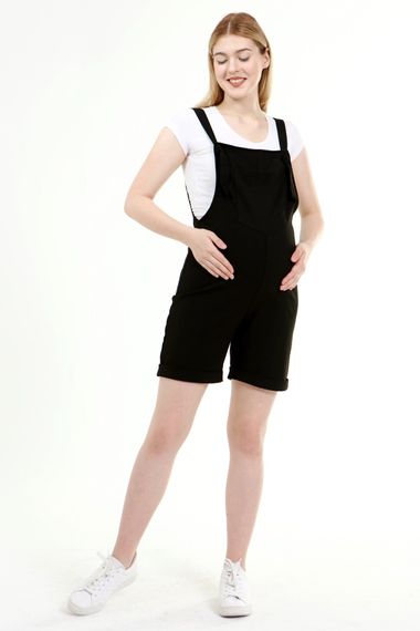 Luvmabelly MYRA6205 - Свободные черные шорты для беременных - фото 1