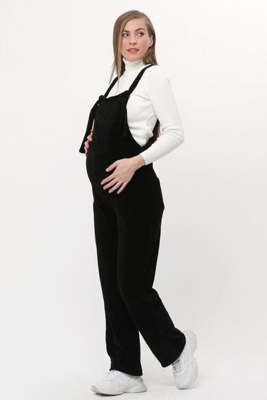 Luvmabelly MYRA6111 - Свободная одежда для беременных черного бархата - фото 3