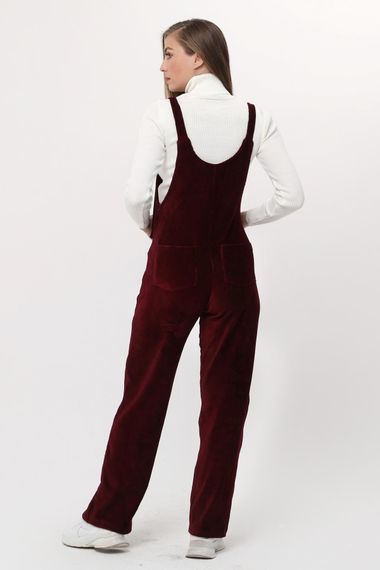 Luvmabelly MYRA6113 - Свободная одежда для беременных бордовый красный бархат - фото 4