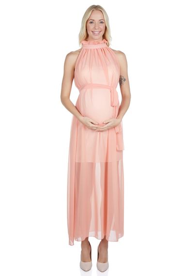 LuvmaBelly Maternity 5201 فستان سهرة شيفون إيطالي للحمل - صورة 1