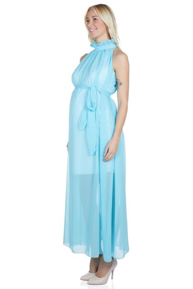 LuvmaBelly Maternity 5202 فستان سهرة شيفون إيطالي للحوامل - صورة 2