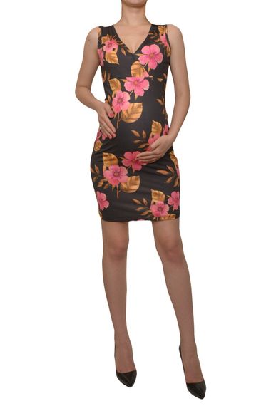 LuvmaBelly Maternity 5508 Floral Postpartum Breastfeeding Dress