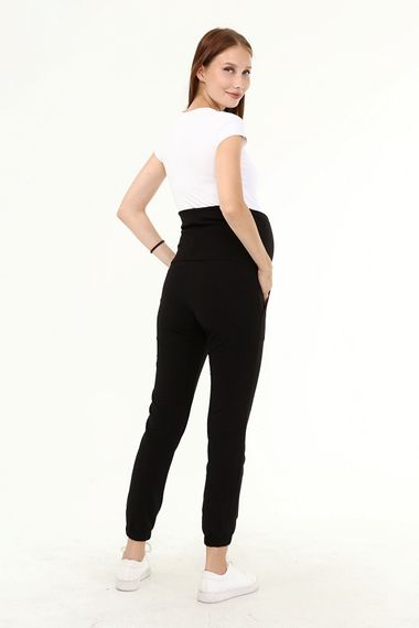 Luvmabelly MYRA8090 - Black Maternity Jogger Tracksuit - photo 3