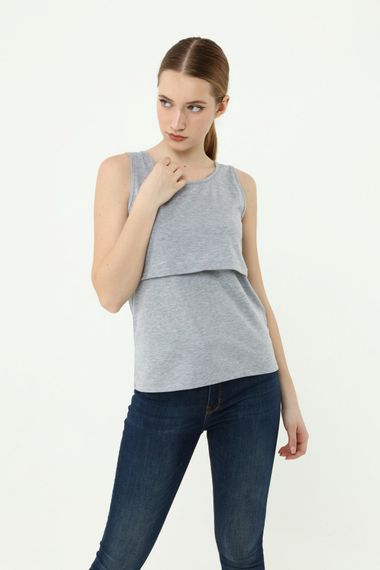 Luvmabelly MYRA1701 Nursing Tank - Gray - photo 3