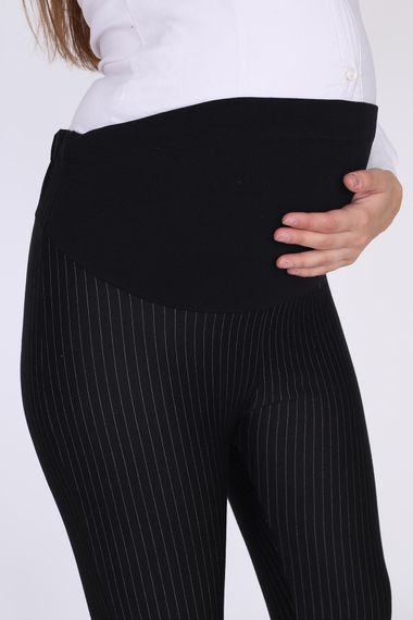 Luvmabelly 8150 - Striped Black Maternity Pants - photo 4