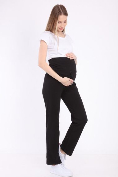 Luvmabelly MYRA8500 Adjustable Waist Maternity Casual Home Trousers -Black - photo 2