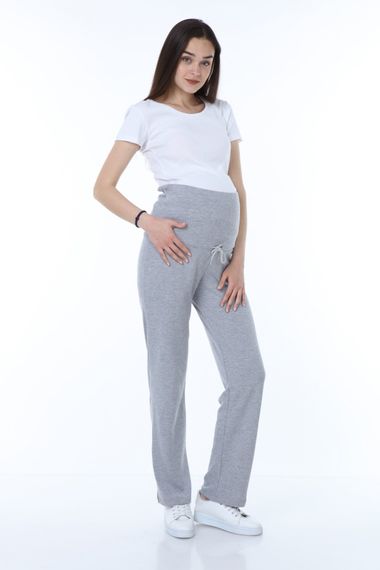 Luvmabelly MYRA8501 Adjustable Waist Maternity Casual Home Trousers -Grey - photo 2