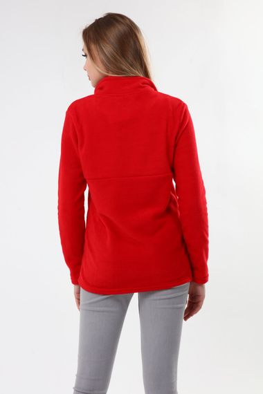 Luvmabelly MYRA4553 Zipper Breastfeeding Fleece -Red - photo 4