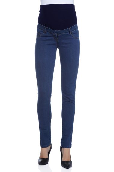 Luvmabelly MYRA6005 Adjustable Waist Maternity Jeans - Navy Blue - photo 1