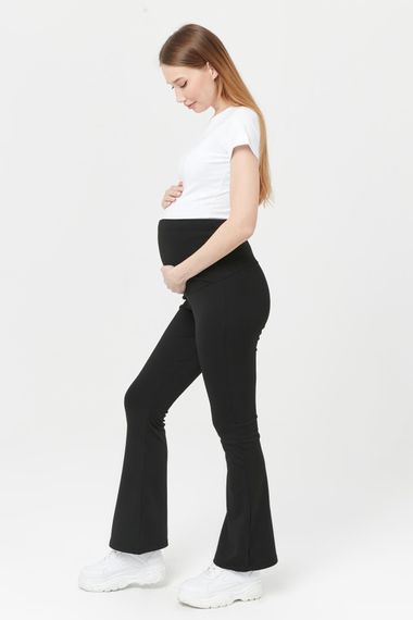 Luvmabelly MYRA8065 Thermal Warm Adjustable Waist Maternity Tights - Black - photo 2