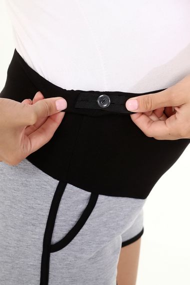 Luvmabelly MYRA8521 - Gri Hamile Spor Şortu - fotoğraf 5