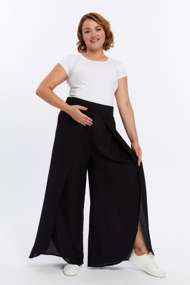 Luvmabelly - MYRA8300 - Yırtmaçlı Örme Hamile Pantolonu - fotoğraf 3