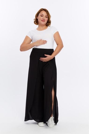 Luvmabelly - MYRA8300 - Yırtmaçlı Örme Hamile Pantolonu - fotoğraf 1