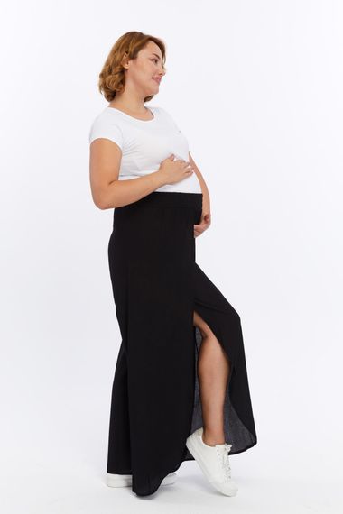 Luvmabelly - MYRA8300 - Yırtmaçlı Örme Hamile Pantolonu - fotoğraf 2
