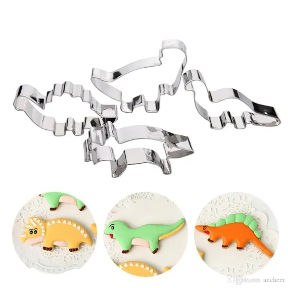 Narkalıp Dinosaur Cookie Mold 4 Pcs